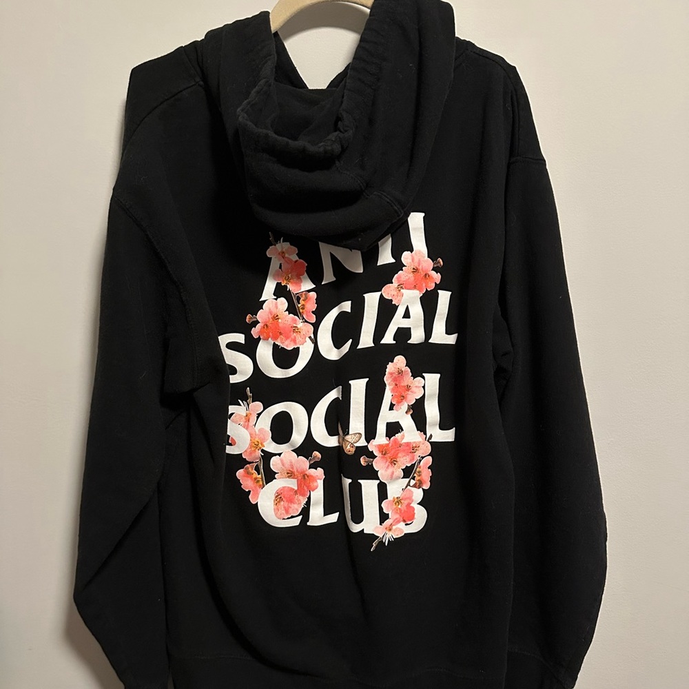 Anti Social Social Club Japanese cherry blossom/butterfly hoodie. Lightly worn